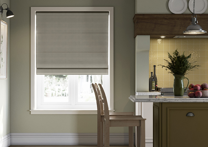 Shima Faux Silk, Pewter - Roman Blind - Image 3